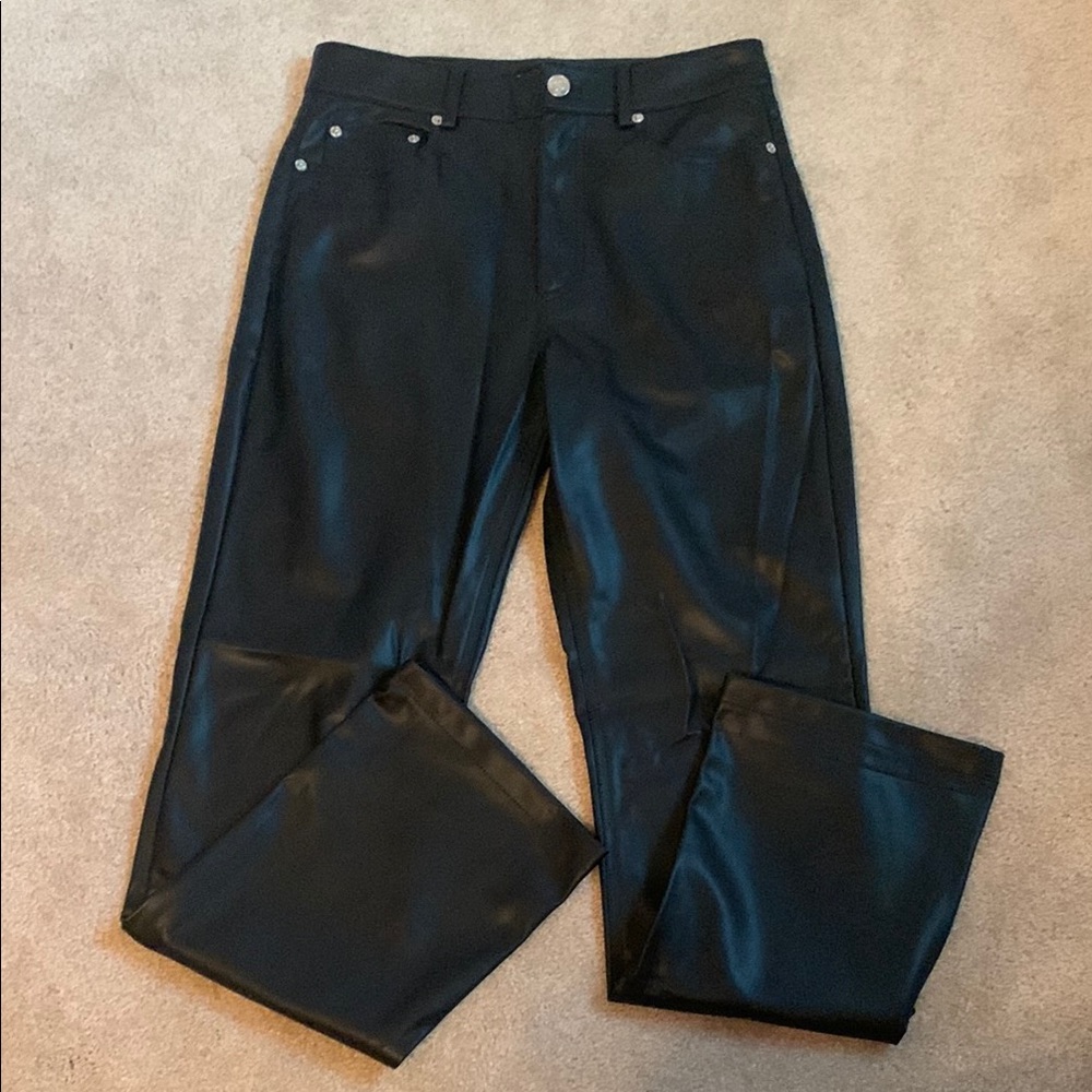 Zara Black Leather Pants